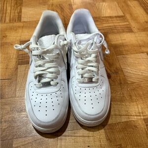 White Nike Air Force Ones